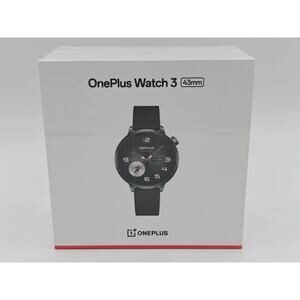 OnePlus Watch 3 43mm Black Steel Brand New Sealed